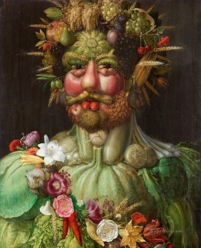  Vert Works - Rudolf II of Habsburg as Vertumnus Giuseppe Arcimboldo Classic still life